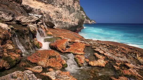 Bela praia bali — Vídeo de Stock