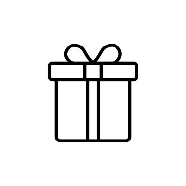 Hediye kutusu simge vektör tasarımı