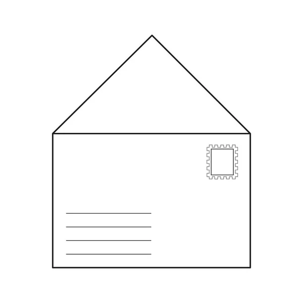 Post office letter sign vector design — Stock Vector