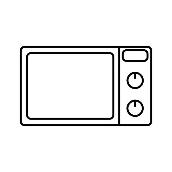 Forno a microonde icona vettoriale design — Vettoriale Stock