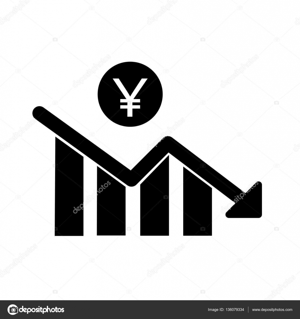 Yen diminution statistiques symbole vectoriel conception