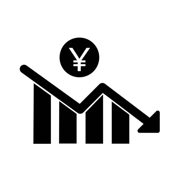 Yen diminution statistiques symbole vectoriel conception