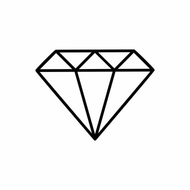 Elmas simge vektör tasarımı