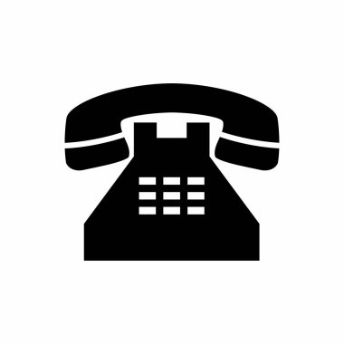 Eski telefon simge vektör tasarımı