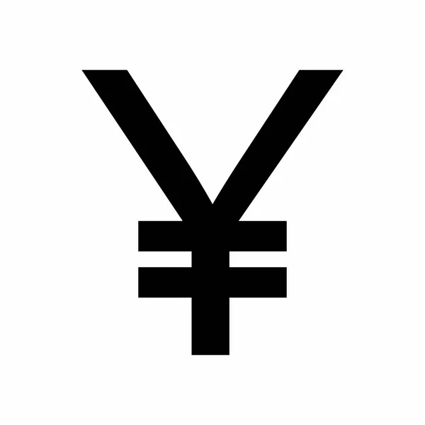 Yen signo vector diseño — Vector de stock