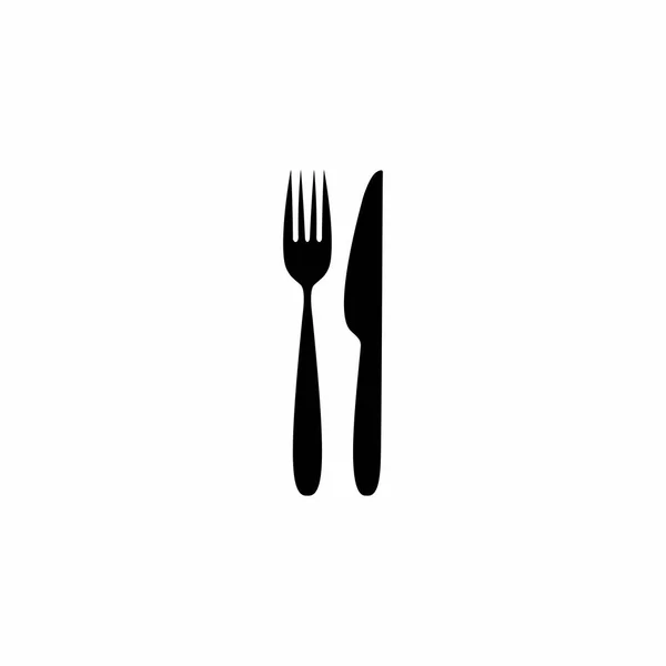 Fork faca ícone vetor design — Vetor de Stock