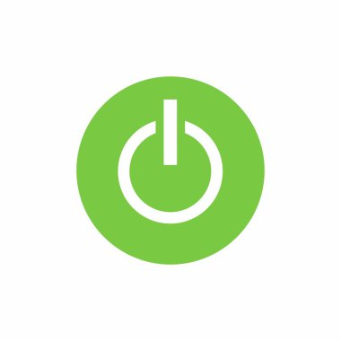 Güç açma/kapama düğmesine simge vektör tasarımı