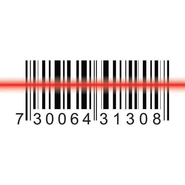 Barcode icon vector design — Stock Vector