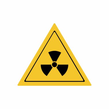 Radyasyon işareti tasarım vektör 