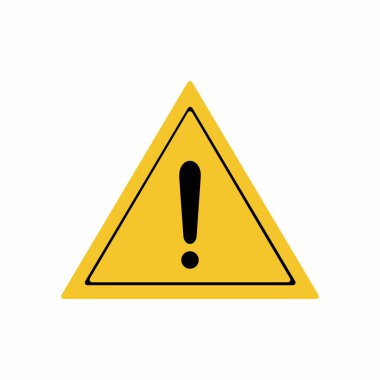 Tasarım uyarı işareti vektör