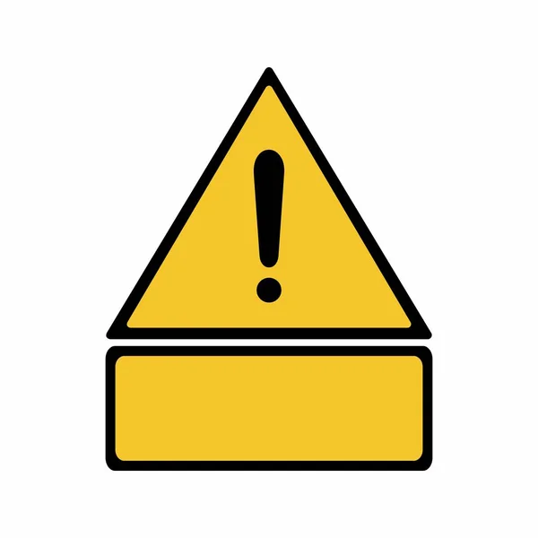 Warning sign vector design — Stock Vector