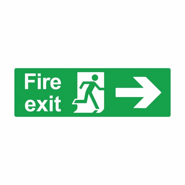 Disegno vettoriale di uscita di emergenza o di uscita antincendio — Vettoriale Stock
