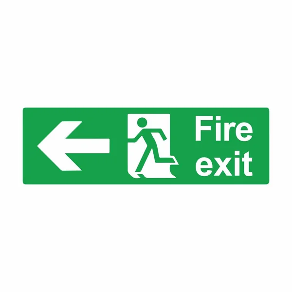 Emergency exit eller brand exit tecken vektor design — Stock vektor