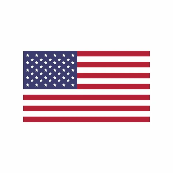 Flagge des Vereinigten Staates von Amerika — Stockvektor