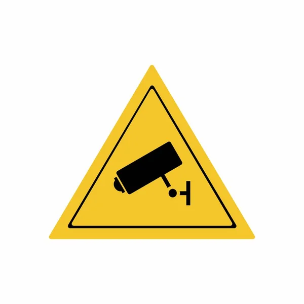 Security camera sign — Stock Vector