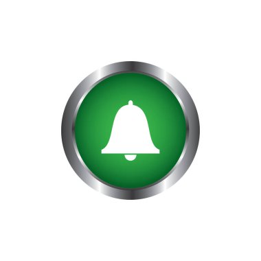 Bildirim işareti ya da sembol. Vektör tasarımı beyaz arkaplanda izole edildi.