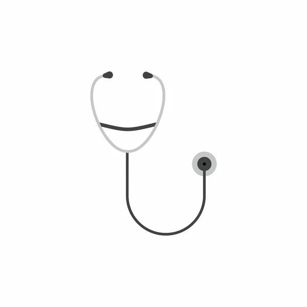 Ikon Stetoskop Desain Vektor Diisolasi Pada Latar Belakang Putih - Stok Vektor