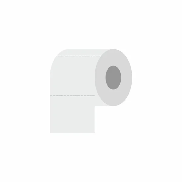 Icono Papel Higiénico Diseño Vectorial Aislado Sobre Fondo Blanco — Vector de stock