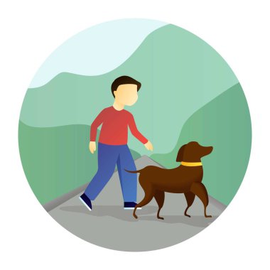 Çocuğun bir köpekle