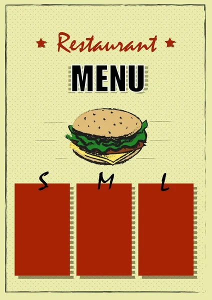 餐厅宣传册向量, 菜单设计。带手绘图形的矢量咖啡厅模板 — 图库矢量图片