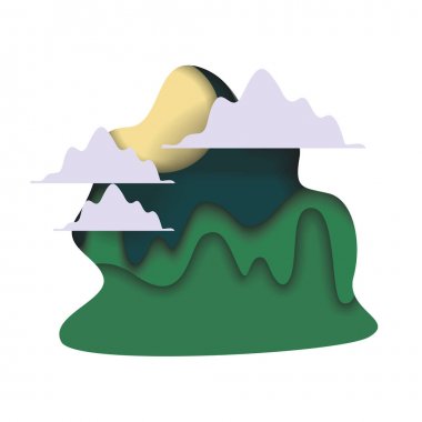 gündoğumu hill kağıt üzerinde