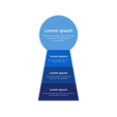 Infographic anahtar deliği vektör