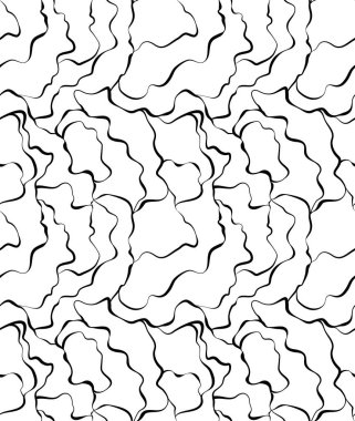 Dikişsiz siyah-beyaz desen