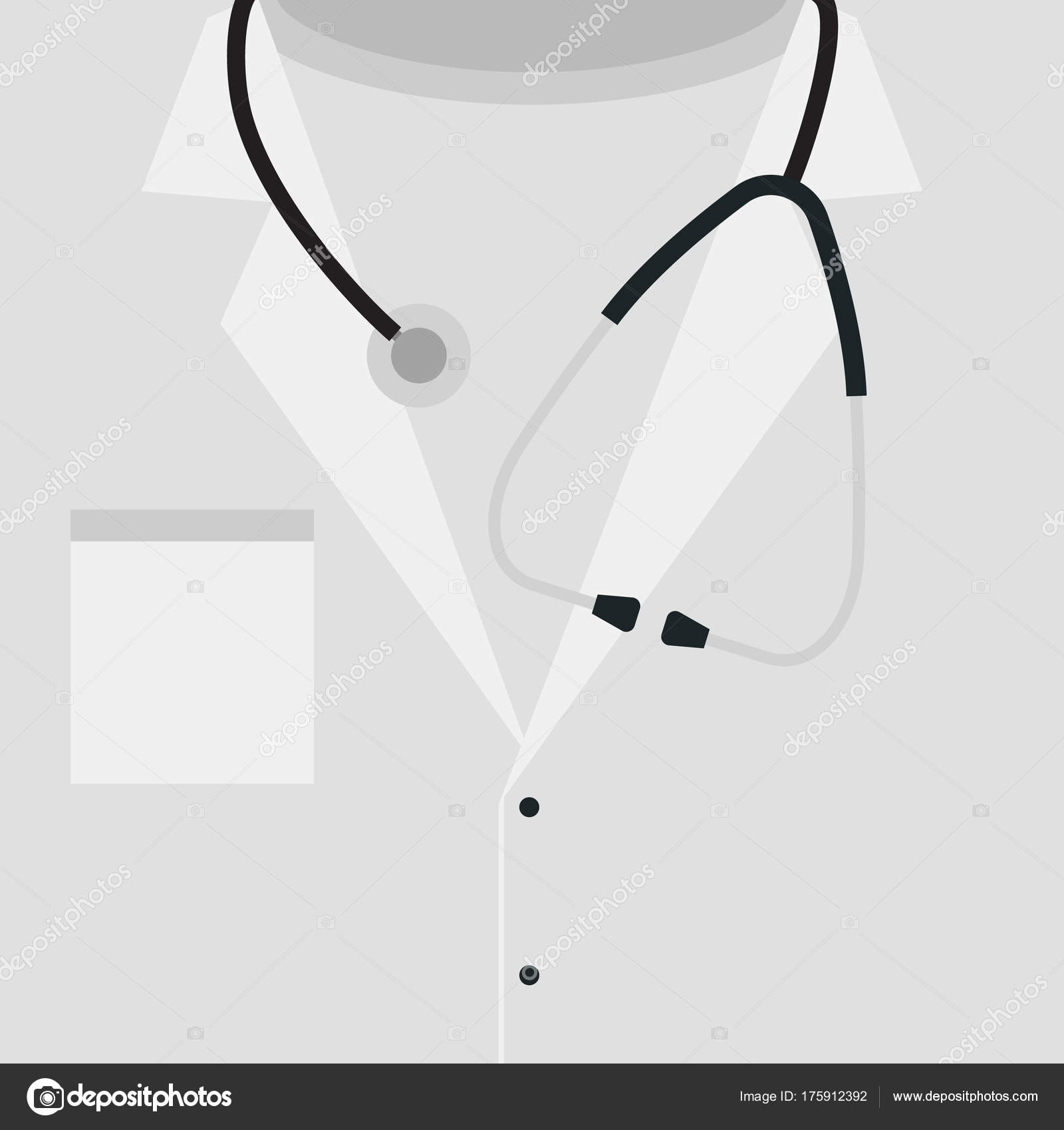 Doctor dress vector illustration — Stock Vector © AndreyFedorov 175912392