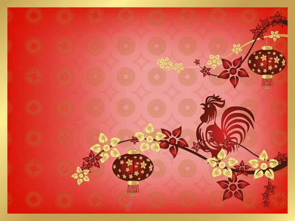 Hintergrund ist das chinesische Neujahrsfest 2017. abstrakter Vektor. — Stockvektor
