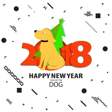 mutlu yeni yıl geçmiş. vektör çizim.