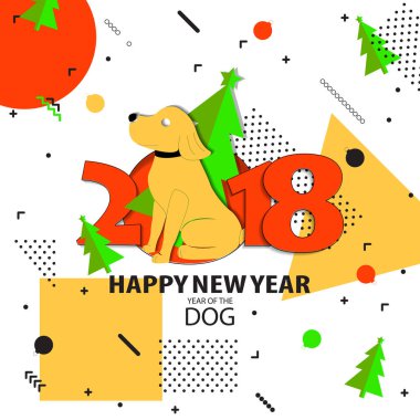 mutlu yeni yıl geçmiş. vektör çizim.