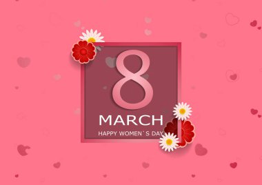 Dünya Kadınlar günü arka plan. Vektör çizim.