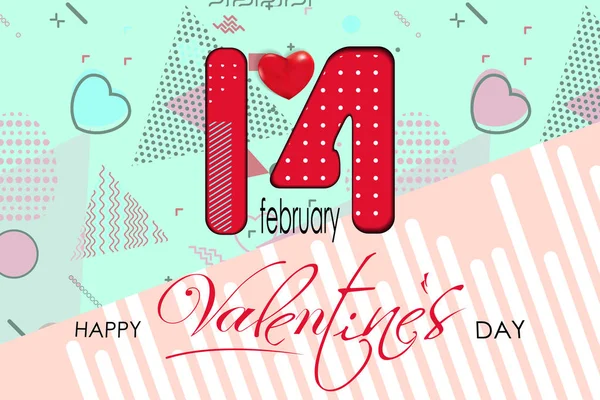 Fondo Día San Valentín Ilustración Vectorial — Archivo Imágenes Vectoriales