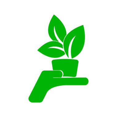 Beyaz arka plan üzerinde ekoloji tasarım. Vektör çizim.