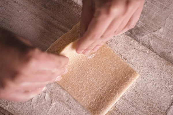 Making of pasta — Stock Photo, Image