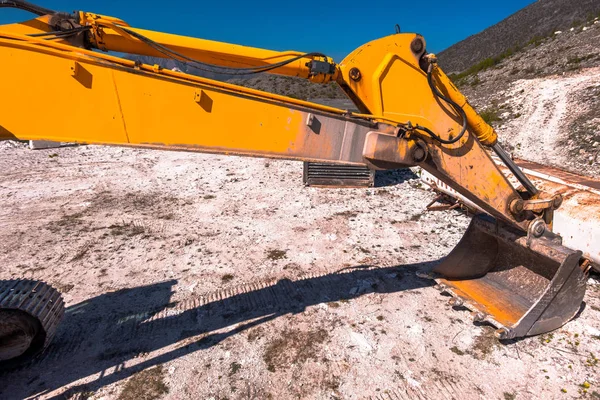 Nära Håll Syn Grävmaskin Scoop — Stockfoto