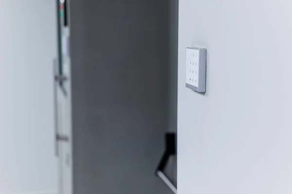 White numeric keypad for access control — Stock Photo, Image