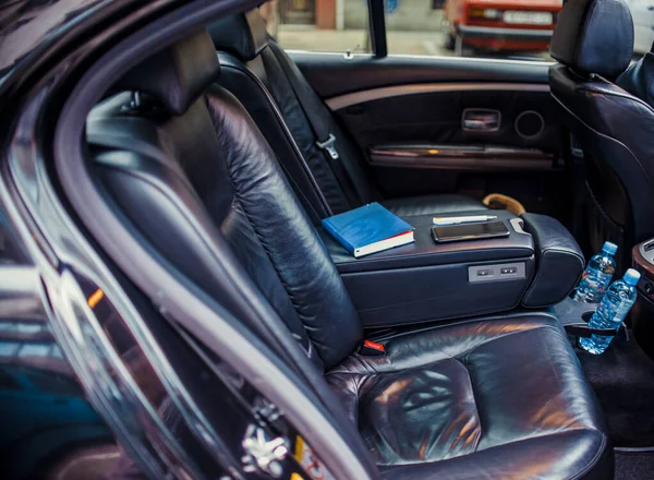 Car Interior Back Seats Sunlight Flaring — Stock Photo, Image