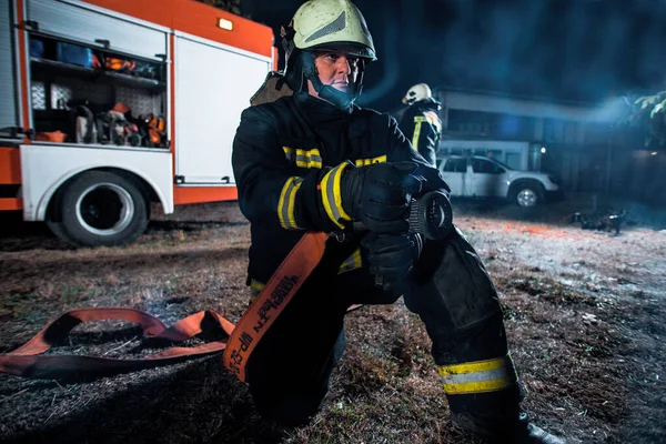 Команда пожежної служби — стокове фото