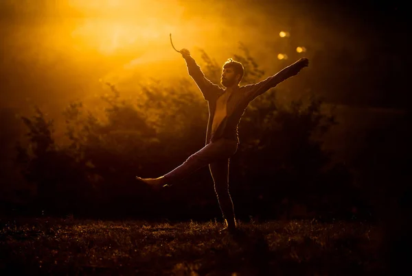 Sensueel Koppel Dat Een Artistieke Emotionele Hedendaagse Dans Uitvoert — Stockfoto