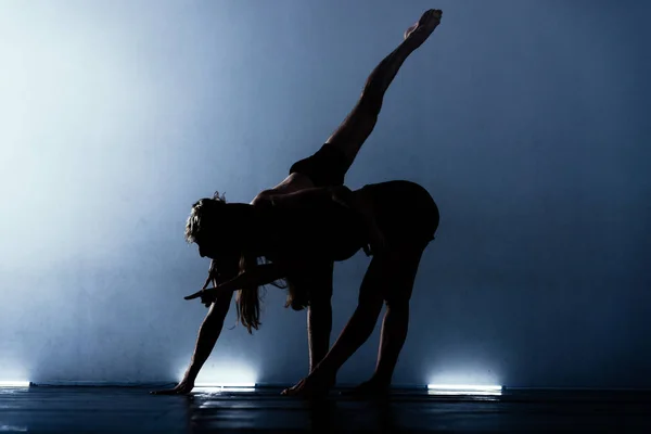 Artistes Danse Ballet Modernes Élégants Dans Cours Danse — Photo