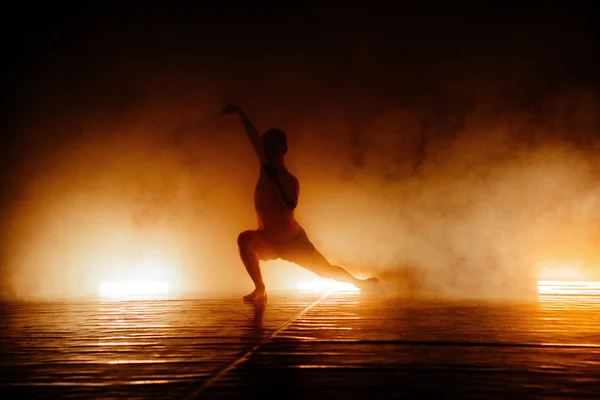 Giovane Gruppo Balletto Durante Una Pratica Danza Studio — Foto Stock