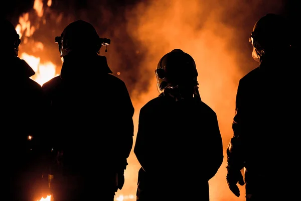 Fire brigade intervention — Stock Photo, Image