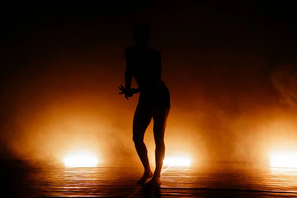 Elegante Balletttänzer Üben Posen Während Eines Tanzkurses — Stockfoto