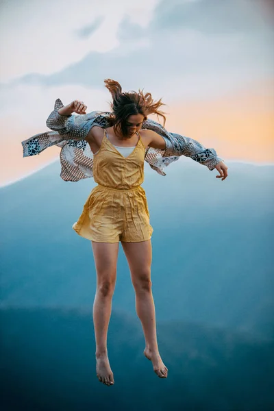 Une Jeune Danseuse Passionnée Belle Pose Rêve — Photo