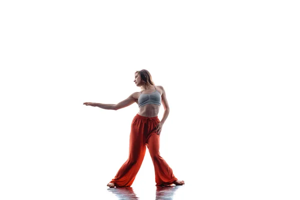 Сучасний Танцювальний Виконавець Класі Танцювальної Практики — стокове фото