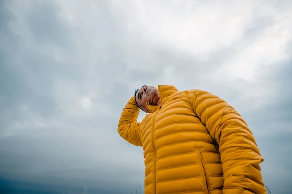 Gezonde Volwassen Man Goede Vorm Klaar Voor Een Run — Stockfoto