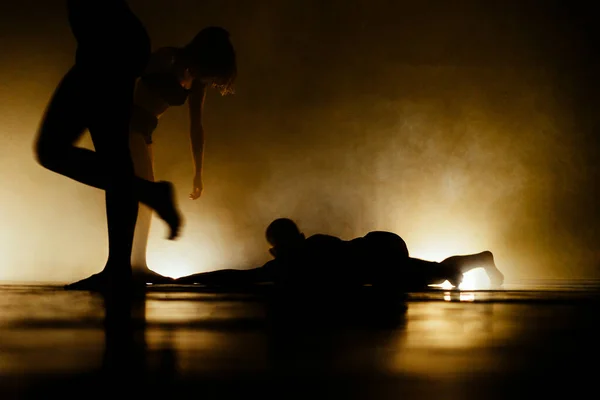 Artistas Danza Contemporánea Clase Práctica Danza —  Fotos de Stock