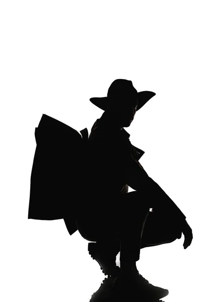 Портрет Молодого Человека Одетого Стильный Костюм Будущего Шерифа — стоковое фото