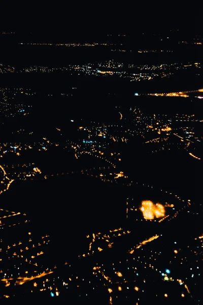 Maravillosa Vista Panorámica Arquitectura Urbana Por Noche —  Fotos de Stock